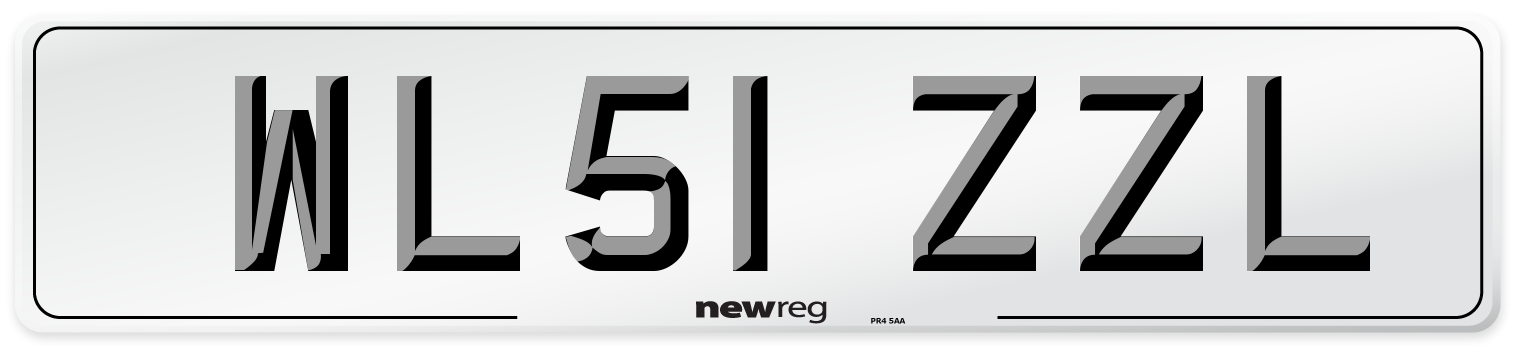 WL51 ZZL Number Plate from New Reg